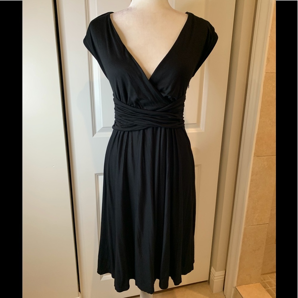 Loft Banded Waist Surplice Top Dress 👗
